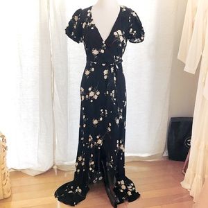 Reformation Wrap Floral Dress